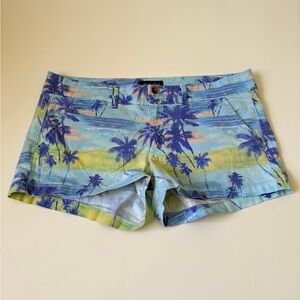 American Eagle Tropical Palms Beach Wmns Shorts~12